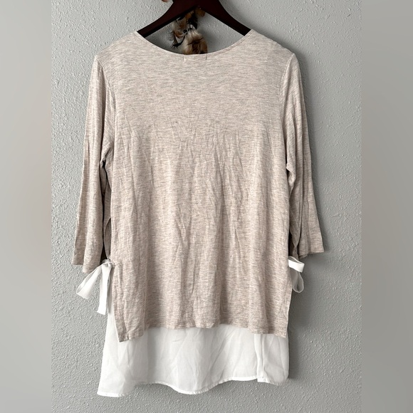 Pebble & Stone Anthropologie Layered Side-Tie Tunic Top Women’s Size XL Casual - Picture 10 of 15